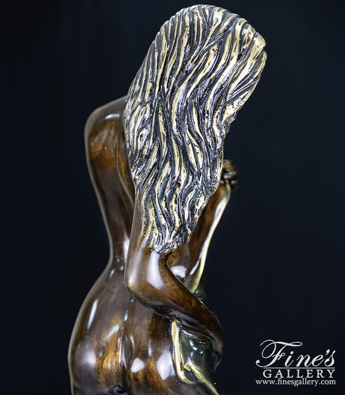 Bronze Statues  - Half Nude Bronze Woman Bronze Statue - BS-1660